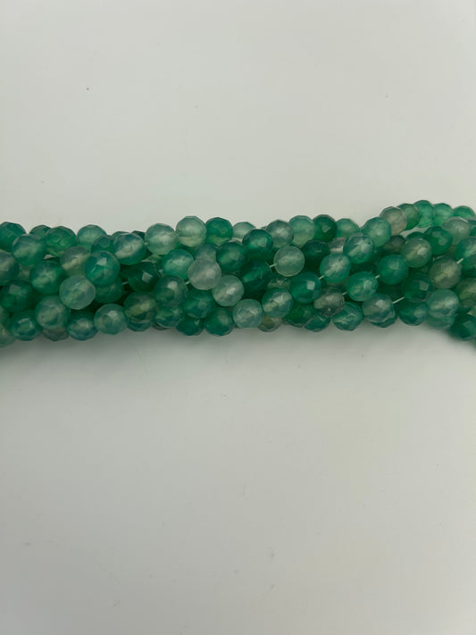 Green Agate Beads