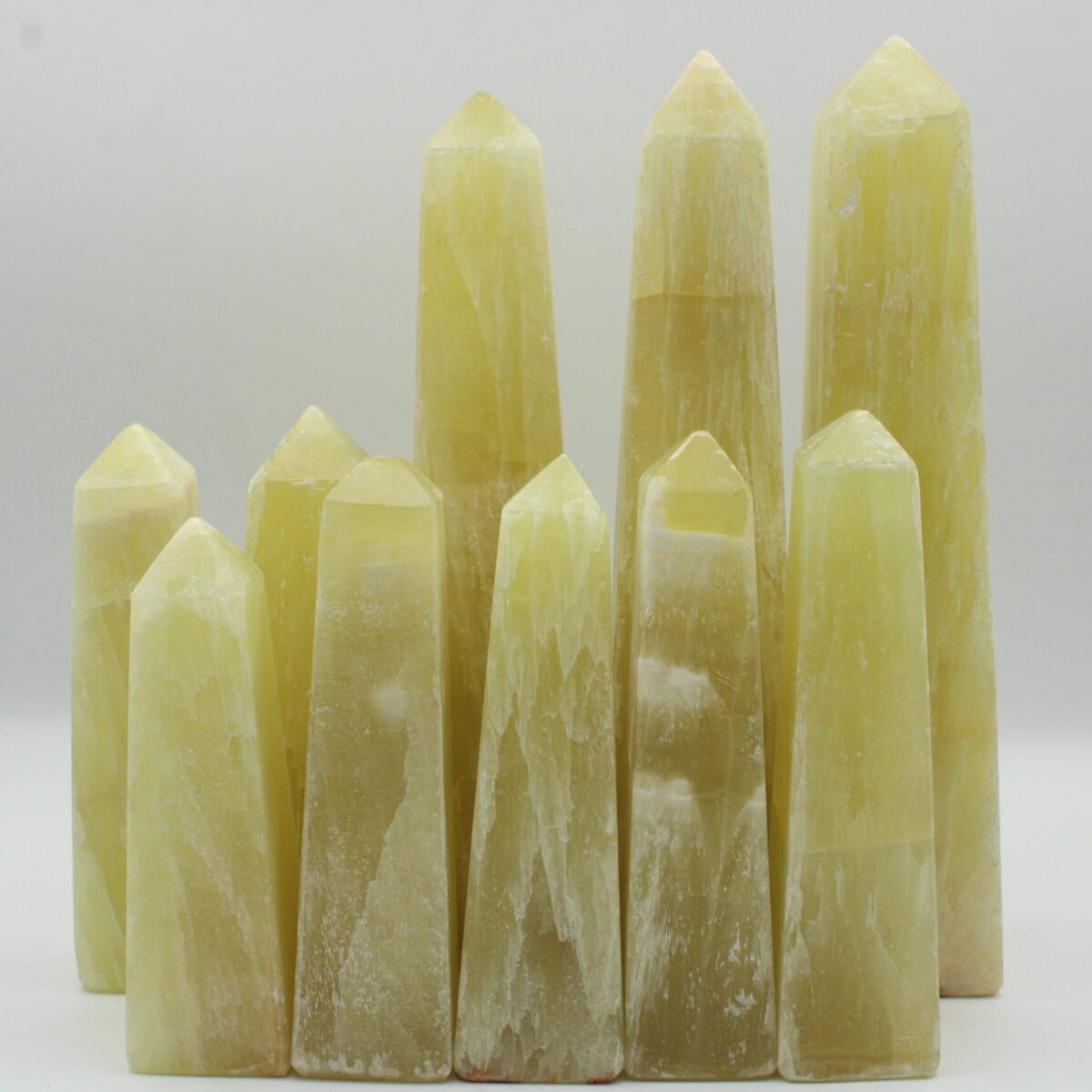 Lemon Calcite Points $30 per pound