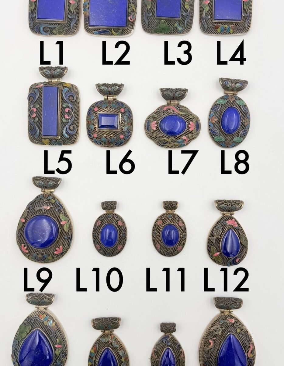 Alternative view of Lapis pendants: The Royal Blue Collection