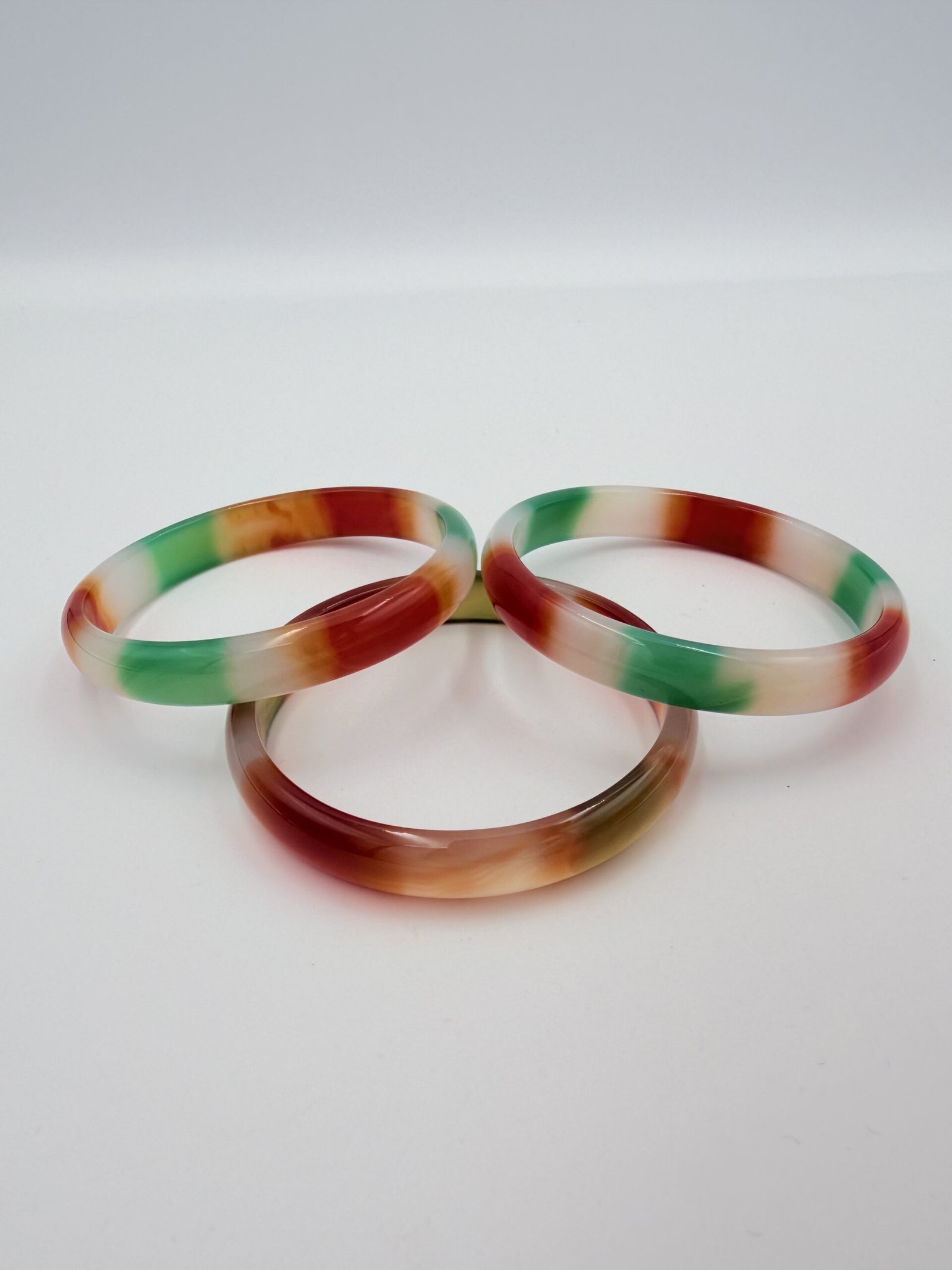 Multi-Color Natural Agate Bangle - Image 4