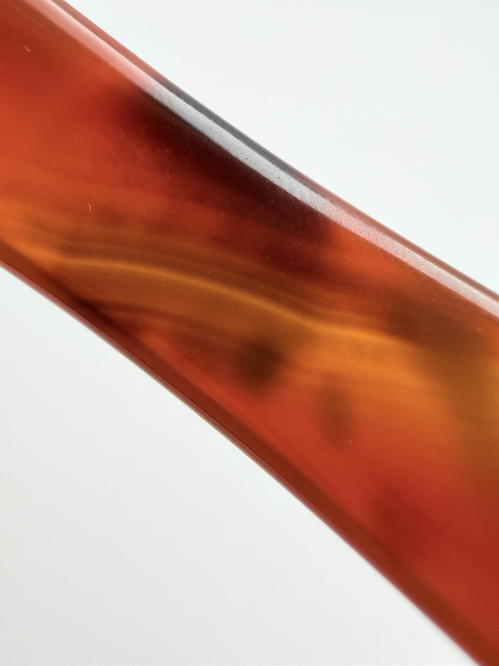 Tortoise Shell Patterned Agate Bangle - Image 3