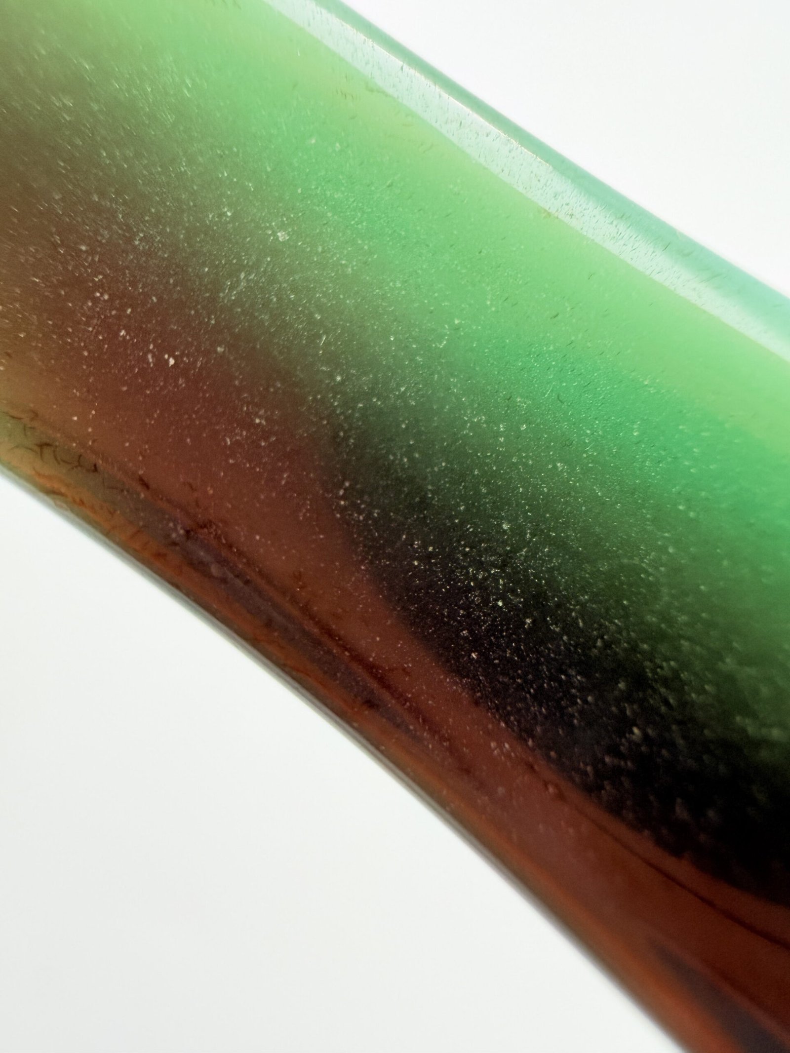 Mint Green and Chocolate Agate Bangle - Image 3