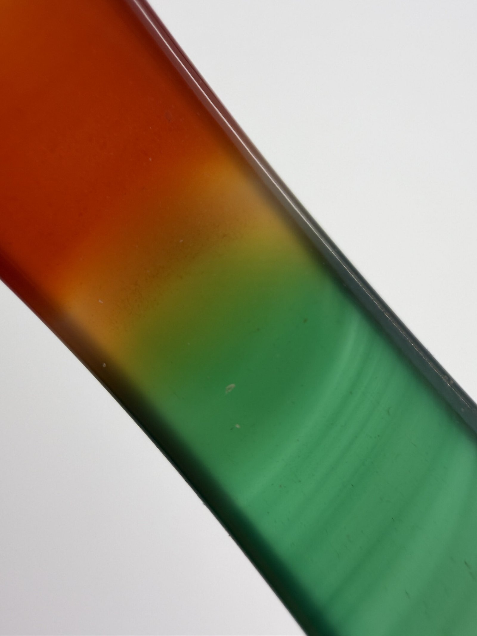 Sunset Orange and Forest Green Agate Bangle - Image 4